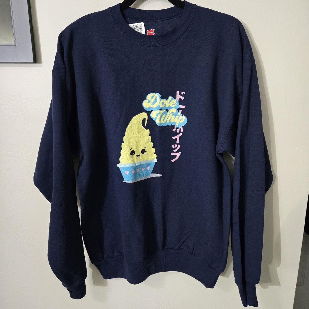 Hanes Disney Dole Whip Crew Neck Sweatshirt,  M, NWT